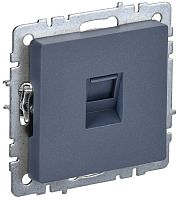 Розетка компьютерная без рамки IEK Brite РК10-БрМ 1-м. RJ45 5e маренго картинка